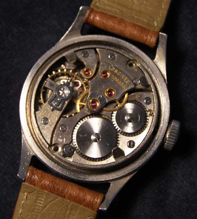 Military-Marine Axis Power Watch. 1940s Longines. Marine National. 