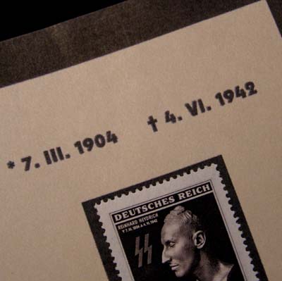 Reinhard Heydrich Memorial Stamp - Special Issue '631' Style