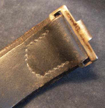 Prussian OR/NCO Leather Belt With Steel Buckle