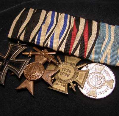 Imperial Bavarian Medals. Rare Group. Court-Mounted.