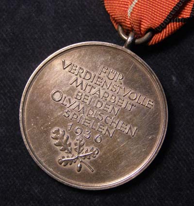 Olympic Commemorative Medal. 1936.