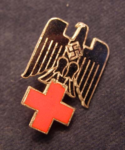 Red Cross Visor Cap Enamel Badge