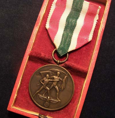 Memel Medal With Case Of Issue