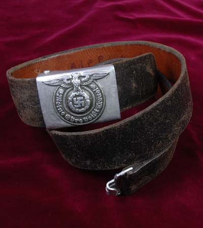 Allgemeine-SS Belt Buckle (1938)  + SS Marked Belt.