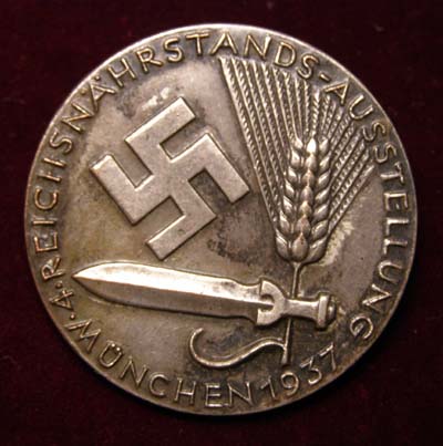 NSDAP Rally Badge Agricultural Association - Munich Exhibition 1937.