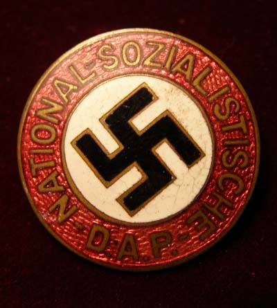 NSDAP Party Membership Badge - Early Pre-RZM Version.