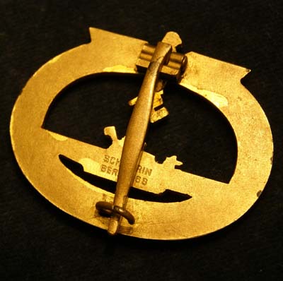 U-Boat Award Badge By Schwerin.