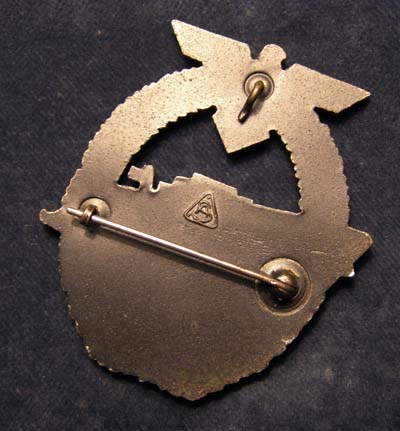 Kriegsmarine E-Boat Badge | 2nd Pattern. Maker 'AS'.