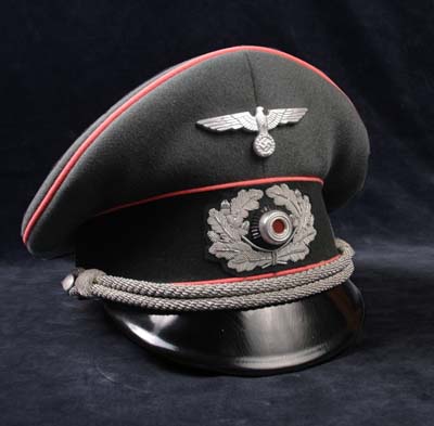 Heer Panzer Officer Visor Cap | Double Erel | Museum Quality.