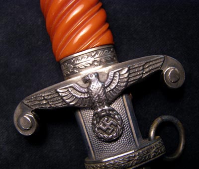 Heer Officers Dagger By E.P & S  | Orange Grip |  Provenance Back To 1949.