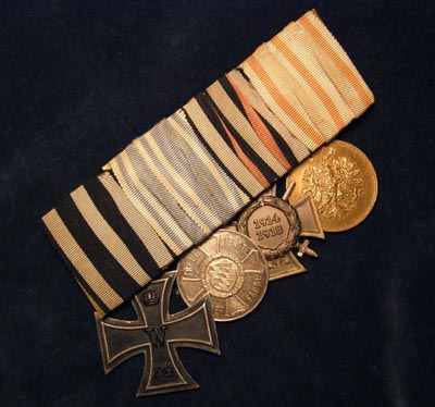 Imperial German Iron Cross  Medal Group Of Four. 