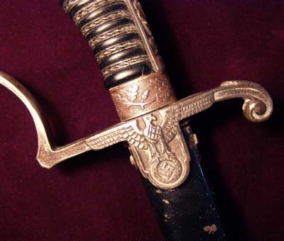 SS Officer 'Silver Hilt' Sword With Early Eagle Guard.