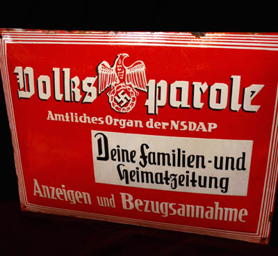 Third Reich Publishing Enamel Sign