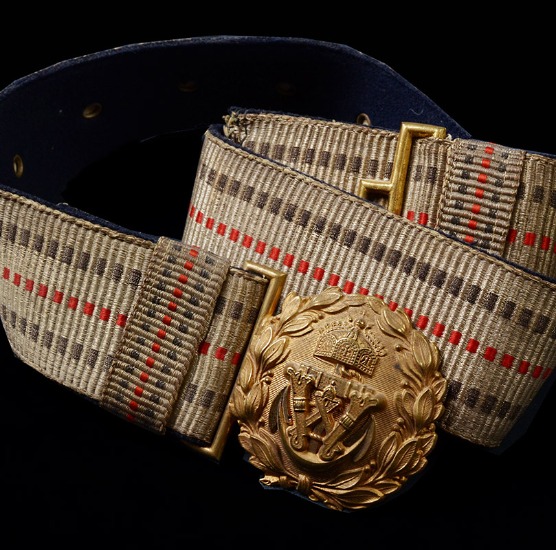 Imperial German Marine Brocade Belt & Buckle.