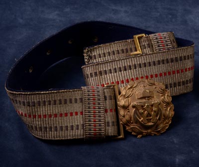 Imperial German Marine Brocade Belt & Buckle.
