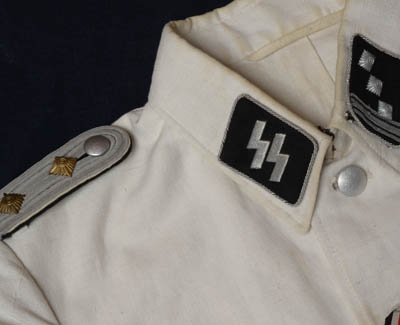 Waffen-SS White Summer Tunic | SS-Hauptsturmfuhrer