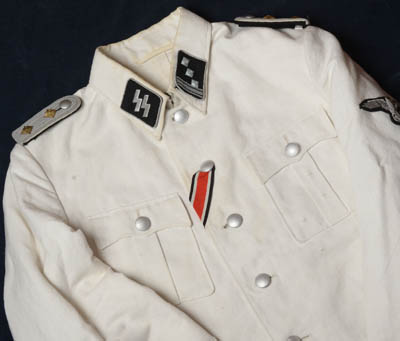 Waffen-SS White Summer Tunic | SS-Hauptsturmfuhrer