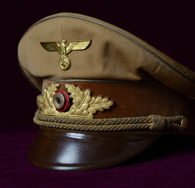 NSDAP Reichsleiter Visor Cap | Interesting Provenance.