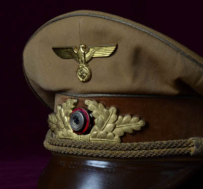 NSDAP Reichsleiter Visor Cap | Interesting Provenance.