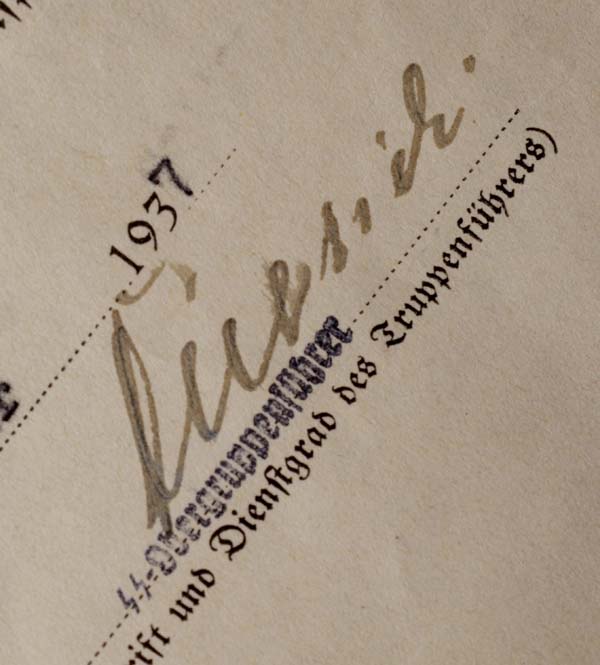 Sepp Dietrich | SS General | Signature | LAH Interest.