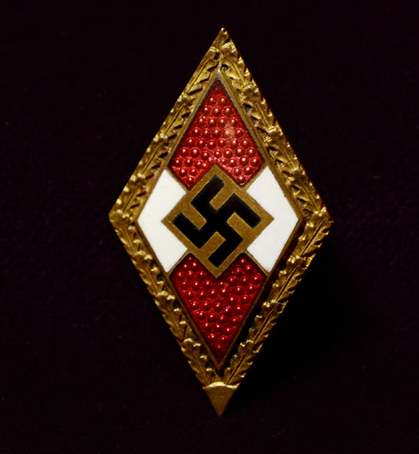 Hitler Youth Honour Diamond In Gold With Oakleaves | Discounted