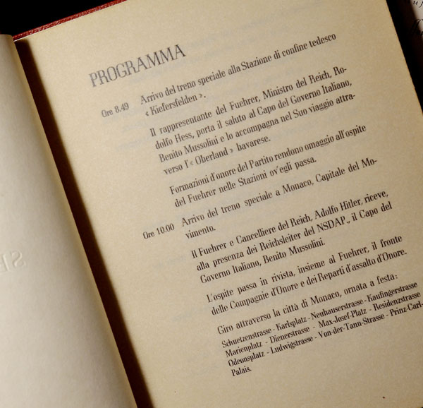 Hitler - Mussolini Presentation Book  By Frieda Thiersch | Provenance.