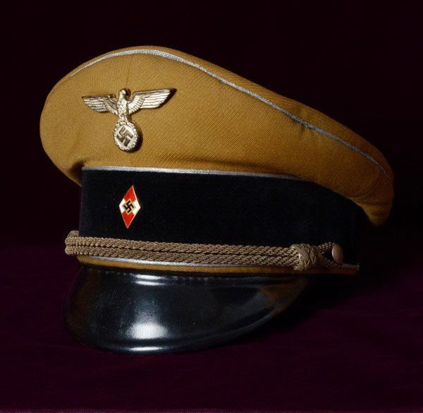 Hitler Youth Leaders Visor Cap | Named | Provenance.