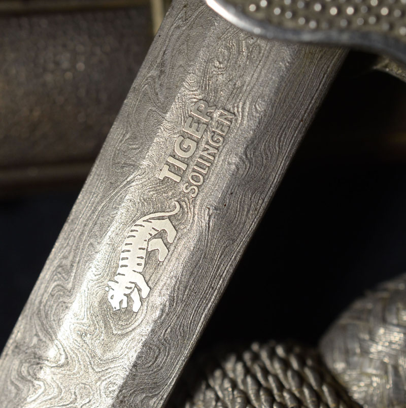 Luftwaffe Damascus Blade Dagger By Paul Dinger For Tiger Solingen | Discounted