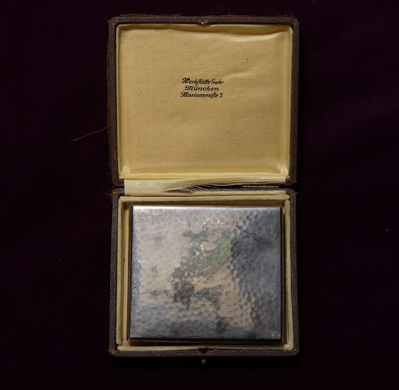 Himmler To Heissmeyer Presentation Cigarette Case Made By Otto Gahr