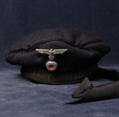 Kriegsmarine Cap. Four-Leaf-Clover Badge. U-380.