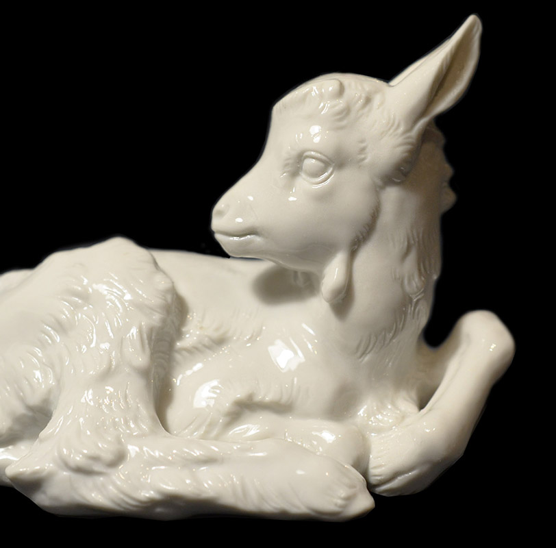 Allach Porcelain Lying Goat | Theodor Karner | Model 102