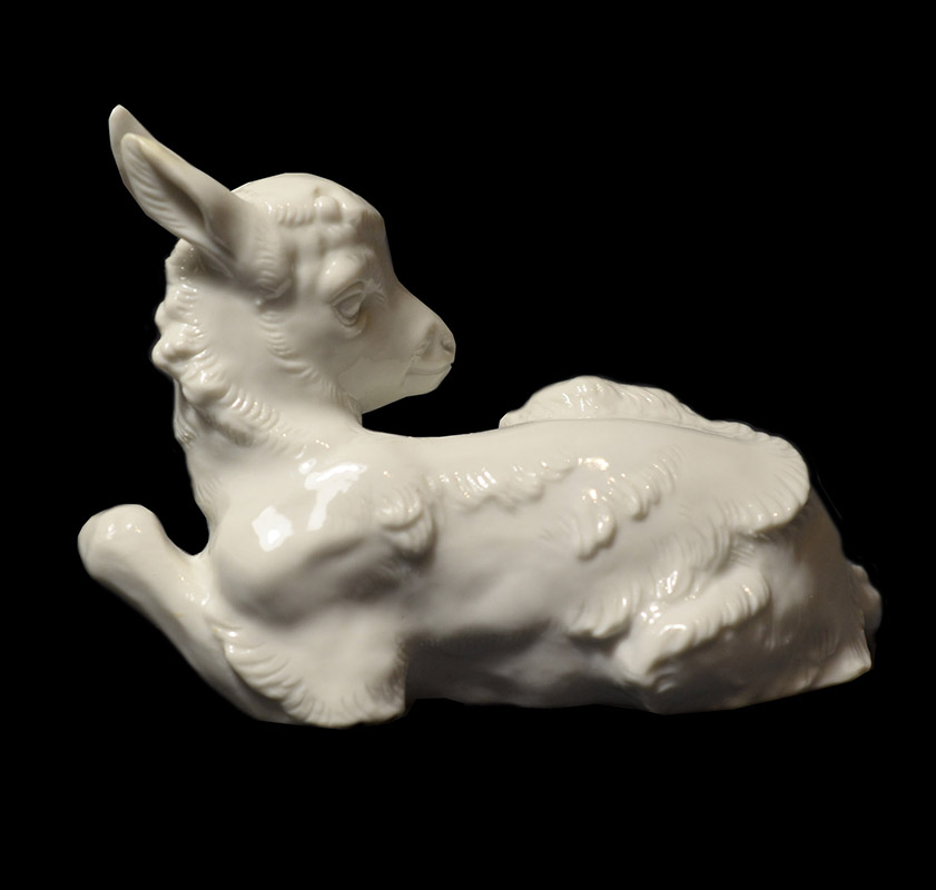 Allach Porcelain Lying Goat | Theodor Karner | Model 102