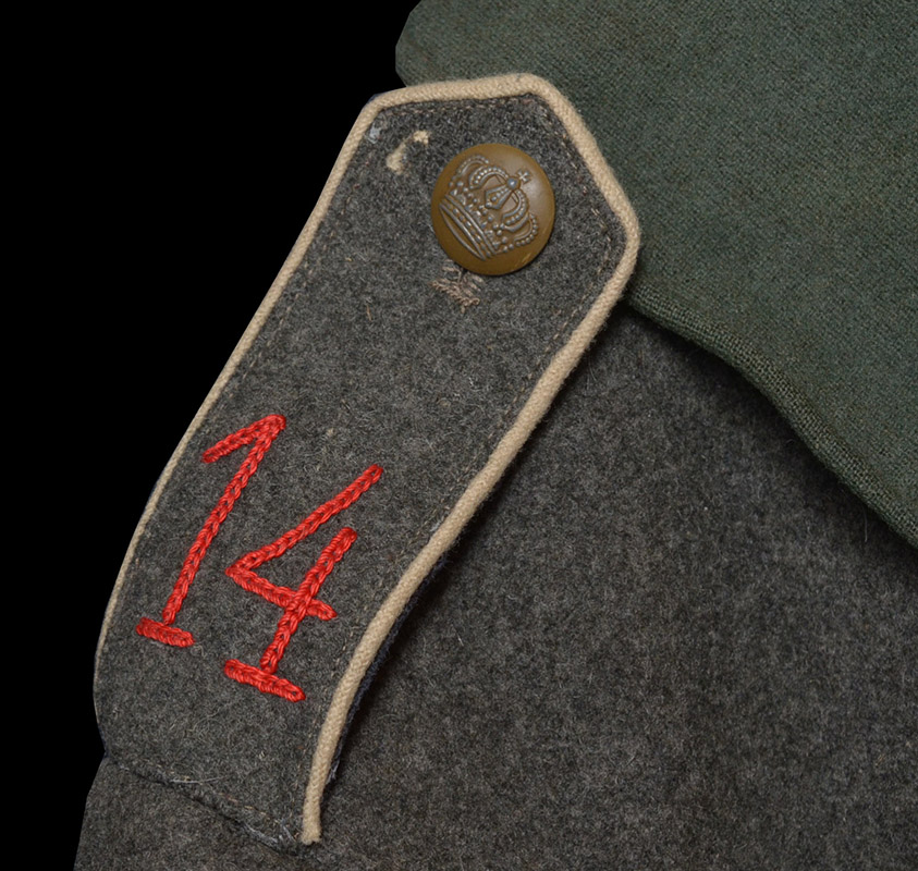 Imperial German Infantryman Field-Grey Overcoat | 14th Inf.Regt.