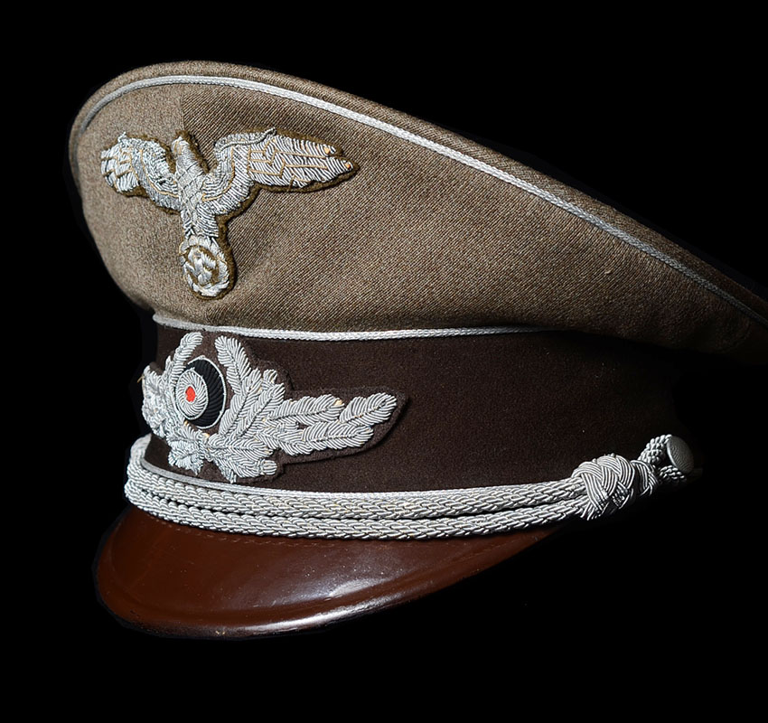 Ostministerium Government Officials Visor Cap | Silver Piped