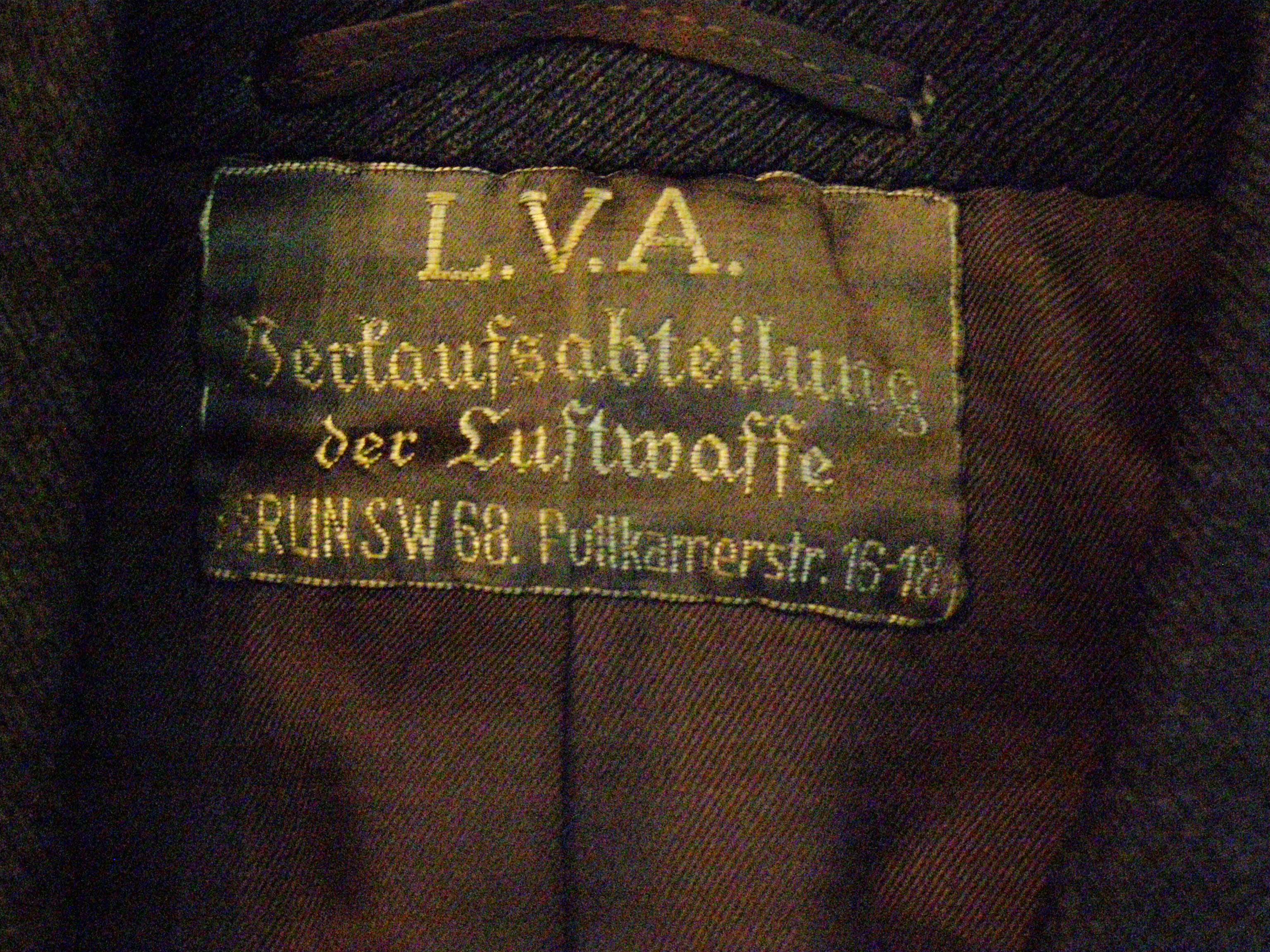 Luftwaffe Leutnant Flak Tunic