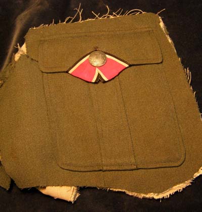 Blood Order Ribbon. Veteran Bring-Back. Attached To Field-Grey Pocket.