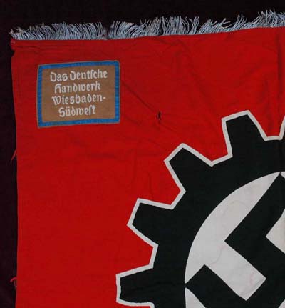 NSDAP DAF Flag | German Handworkers Group. Wiesbaden.