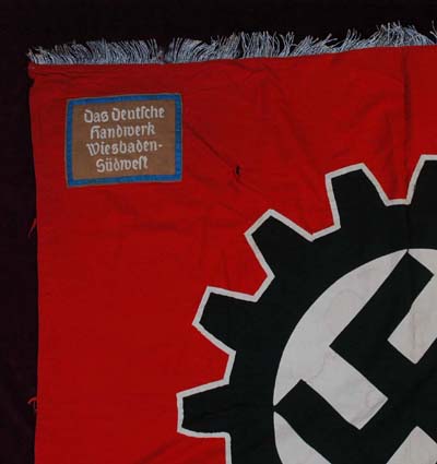 NSDAP DAF Flag | German Handworkers Group. Wiesbaden.