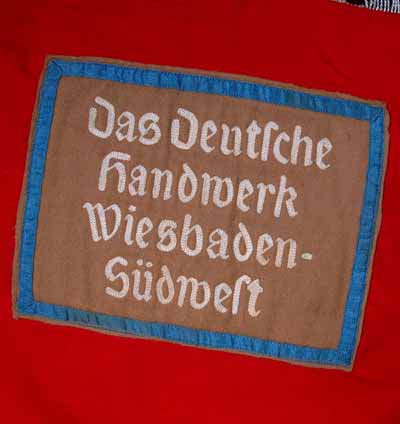 NSDAP DAF Flag | German Handworkers Group. Wiesbaden.