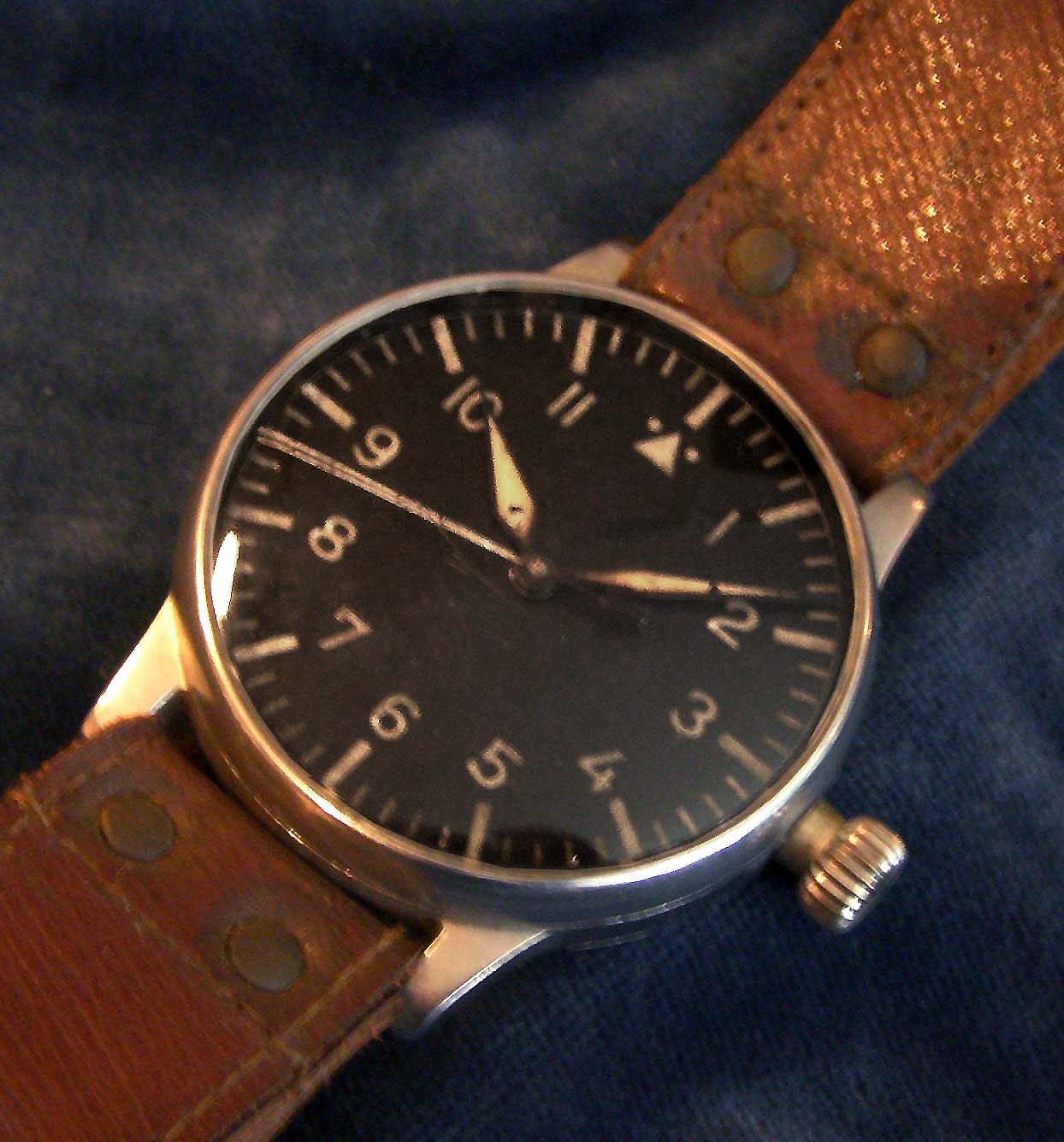 Luftwaffe Observer Watch By Lange & SÃhne. Original Strap. Earliest known.