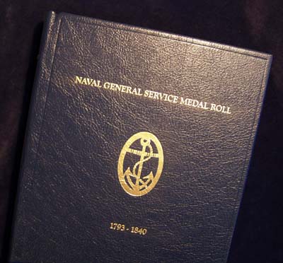 Naval General Service Medal Roll 1793 - 1840 - Leatherbound.