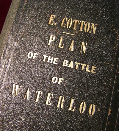 Plan of the Battle of Waterloo - Sergt.Major Edward Cotton - Rare.