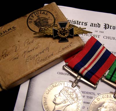 RAF Chaplain's Medals | Boxed  + Insignia