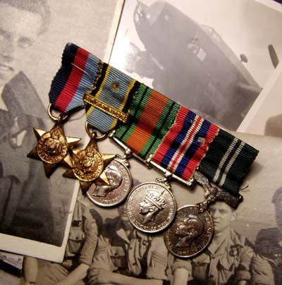 WW2 Medal Miniatures | Air Crew Europe. 153 Squadron | Log Books & Photo Album | Discounted
