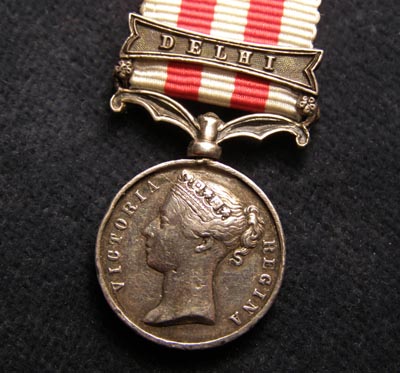 Indian Mutiny Miniature Medal. Delhi Clasp.