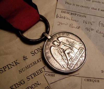Waterloo Medal | 95th Regt |The Rifles