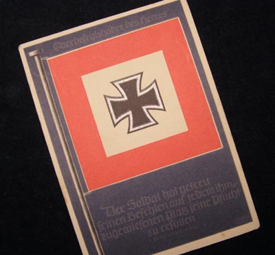 Postcard Of The Oberbefehlshaber Des Heeres Standard