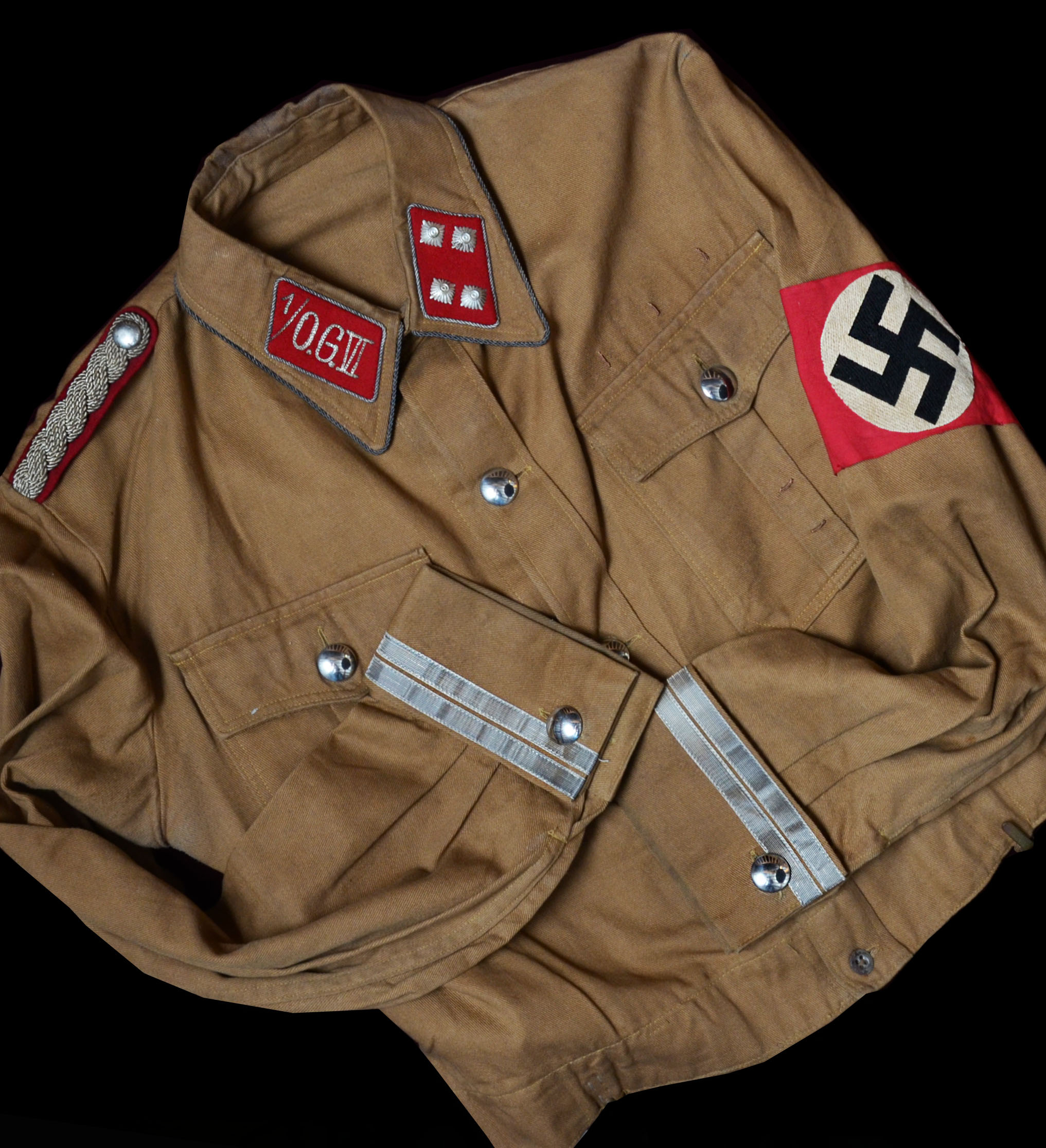 SA 'Obergruppe Leader' Brown Shirt Rank Of Sturmbannführer.