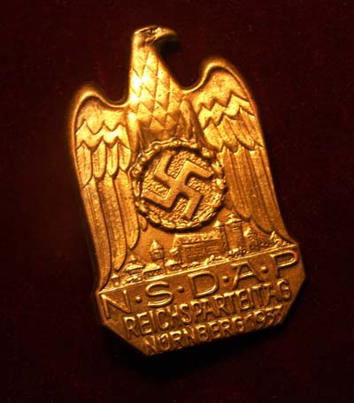 1933 Reichsparteitag Rally Badge