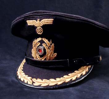 Kriegsmarine KapitÃn Peak Visor Cap.